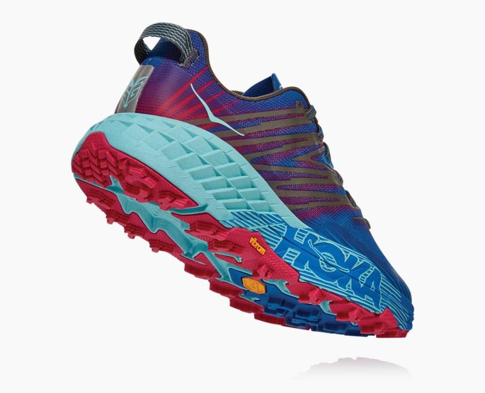 Hoka Speedgoat 4 Wide Royal Blue / Pink Peacock | 03568LPQT