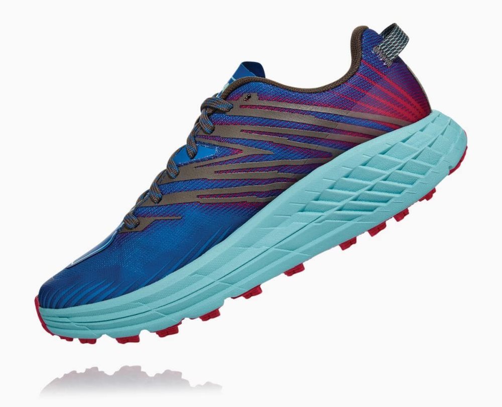 Hoka Speedgoat 4 Wide Royal Blue / Pink Peacock | 03568LPQT