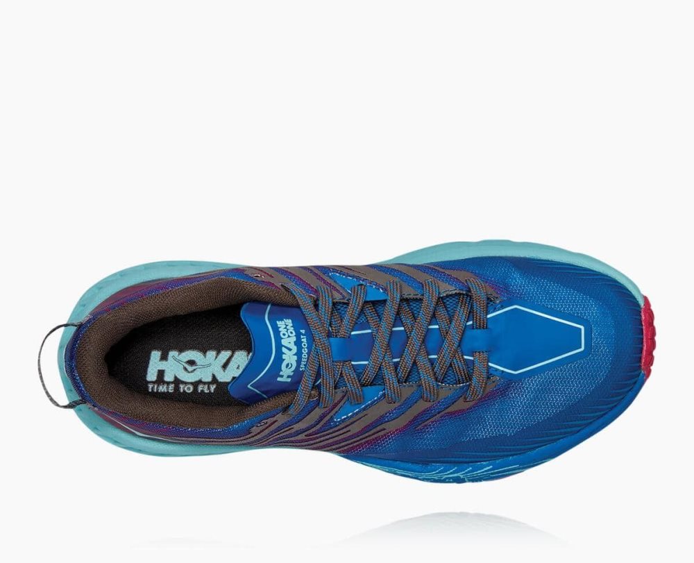 Hoka Speedgoat 4 Wide Royal Blue / Pink Peacock | 03568LPQT