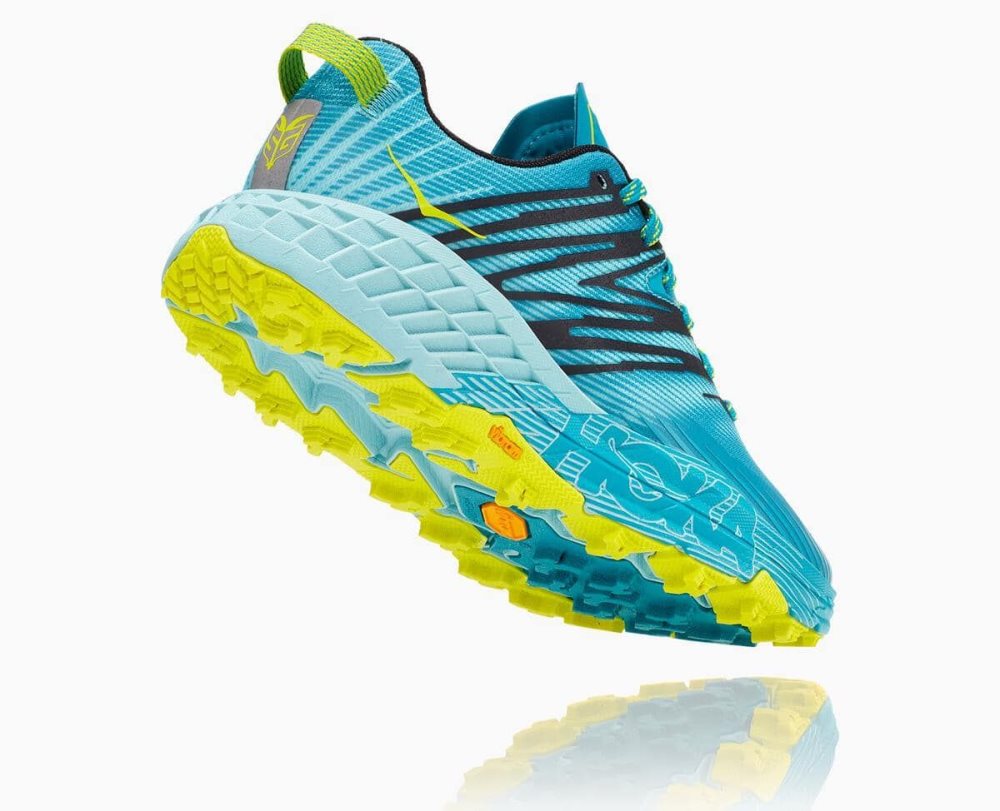 Hoka Speedgoat 4 Wide Turquoise / Blue | 07248XJTS