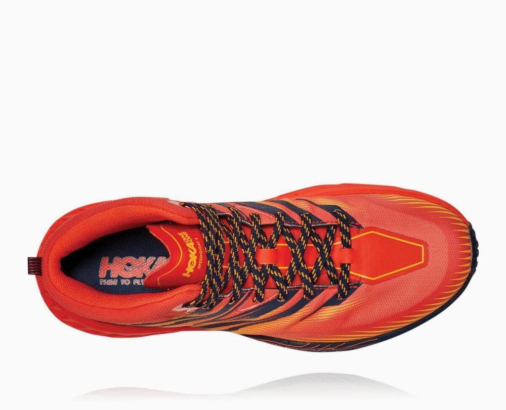 Hoka Speedgoat Mid GORE Red / Gold | 96853FTXW