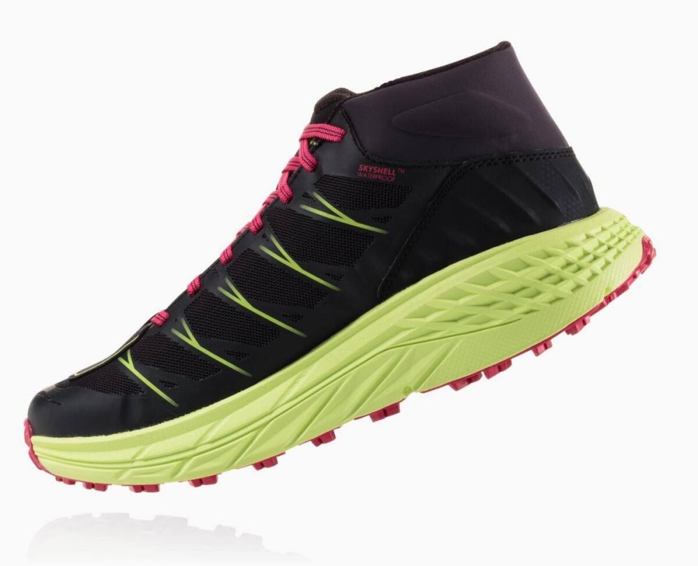 Hoka Speedgoat Mid Waterproof Black | 23716XGWP