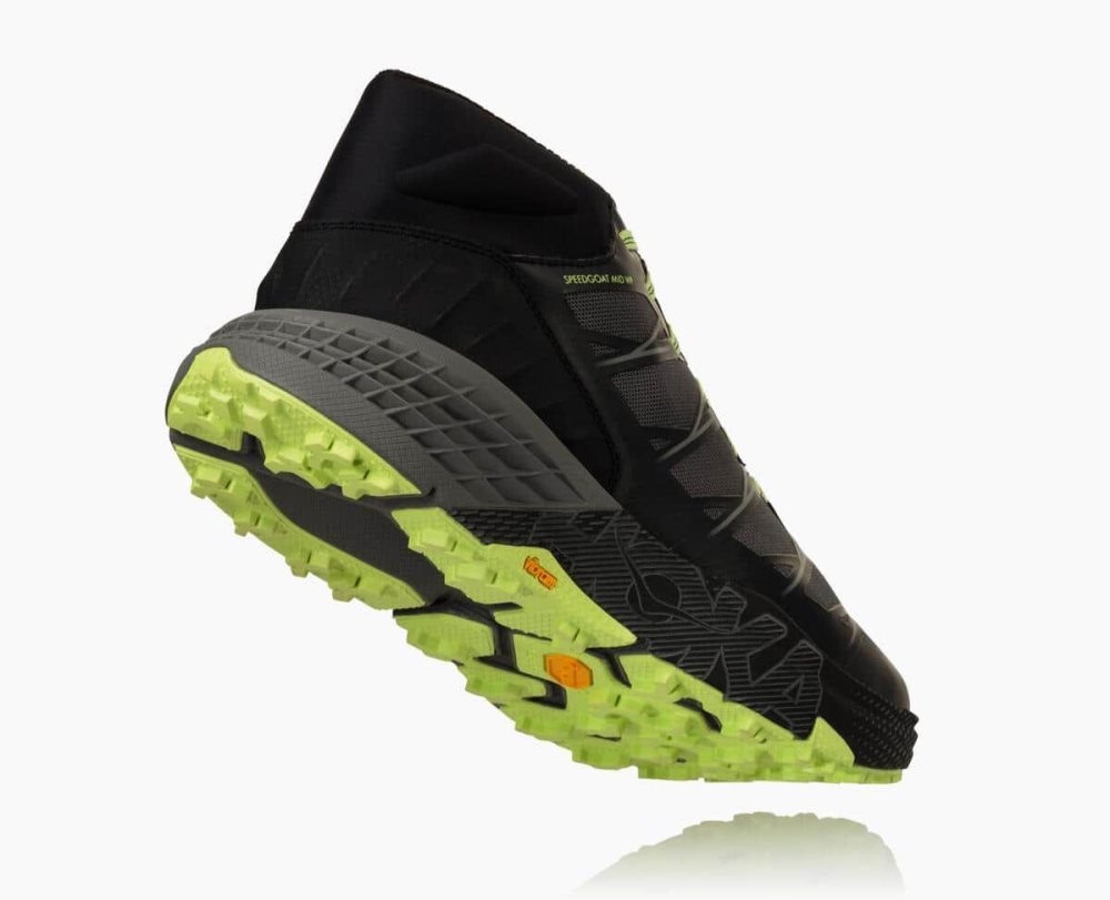 Hoka Speedgoat Mid Waterproof Black / Grey | 83970UVKX