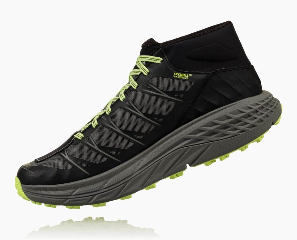 Hoka Speedgoat Mid Waterproof Black / Grey | 83970UVKX