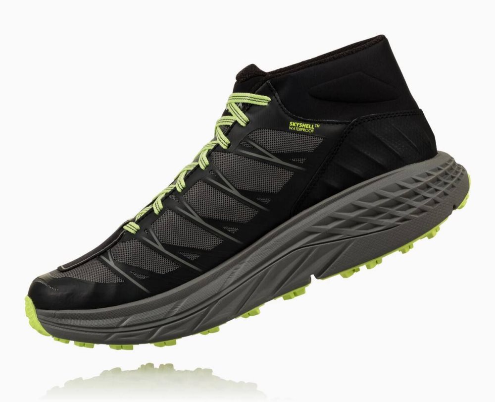 Hoka Speedgoat Mid Waterproof Black / Grey | 89472RXLF