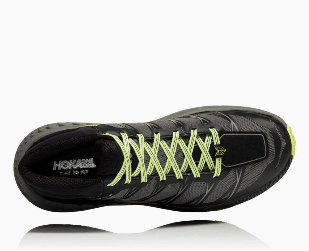 Hoka Speedgoat Mid Waterproof Black / Grey | 89472RXLF