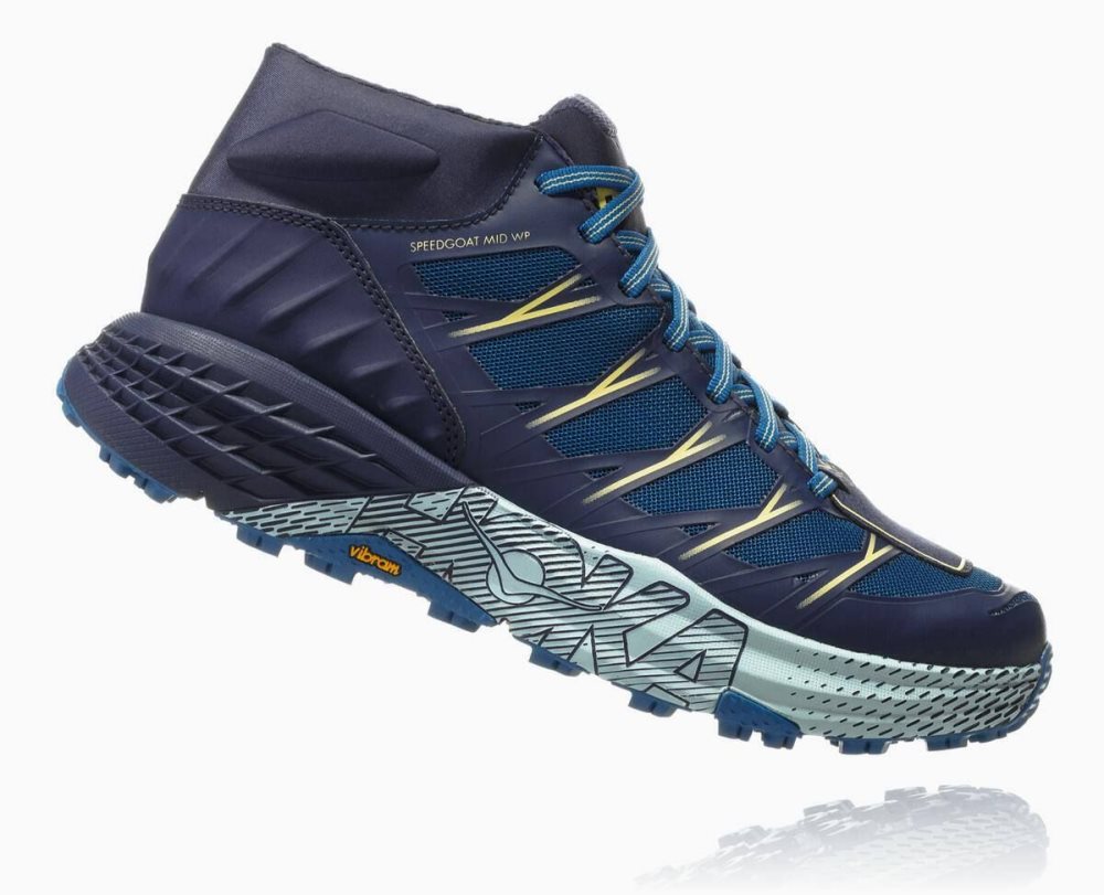 Hoka Speedgoat Mid Waterproof Blue | 25713TKVA