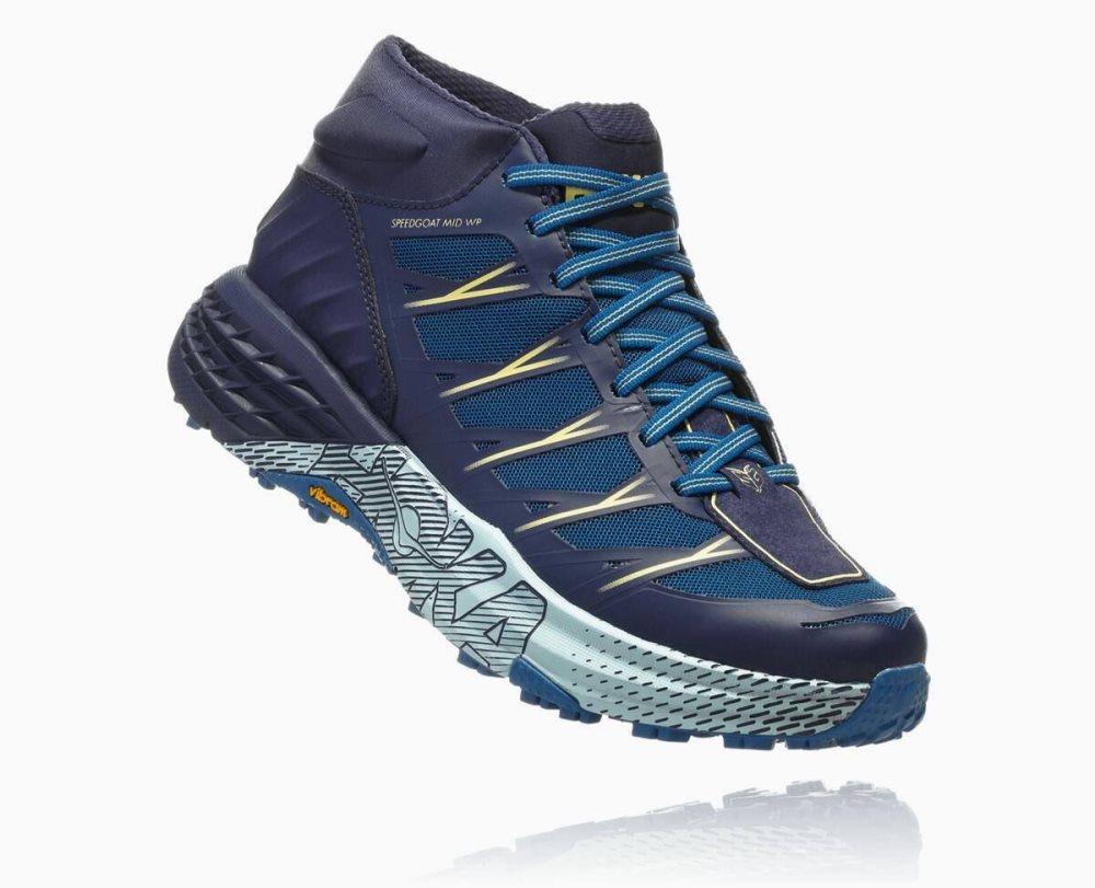 Hoka Speedgoat Mid Waterproof Blue | 25713TKVA