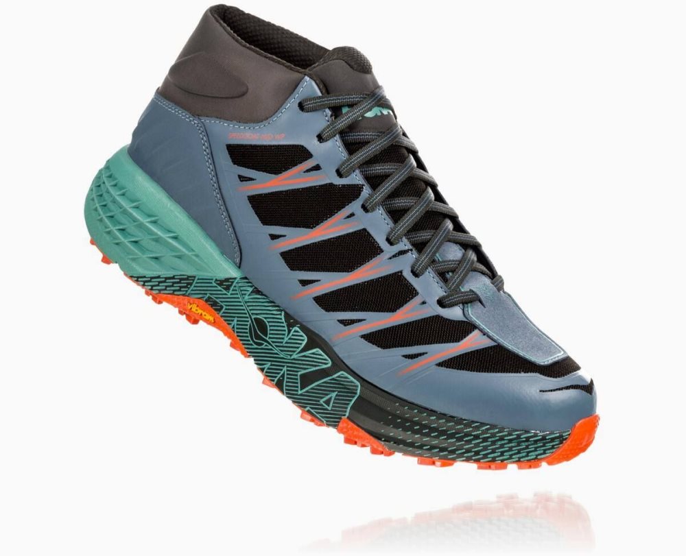 Hoka Speedgoat Mid Waterproof Green | 41298BXYT