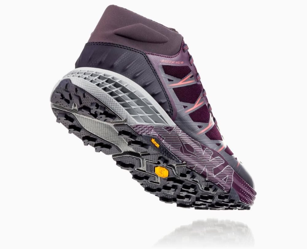 Hoka Speedgoat Mid Waterproof Obsidian / Purple | 12537EZBD