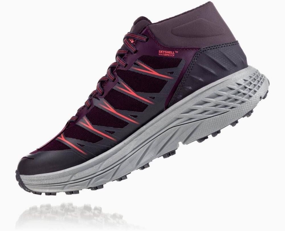 Hoka Speedgoat Mid Waterproof Obsidian / Purple | 12537EZBD