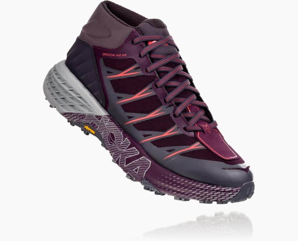 Hoka Speedgoat Mid Waterproof Obsidian / Purple | 12537EZBD