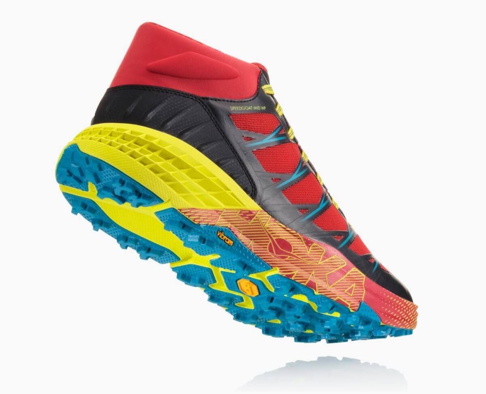 Hoka Speedgoat Mid Waterproof Red / Blue | 46701DCRB