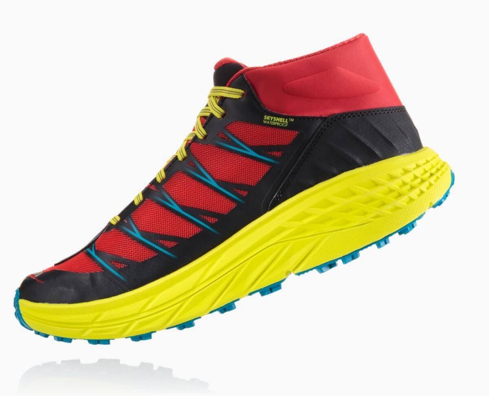 Hoka Speedgoat Mid Waterproof Red / Blue | 46701DCRB