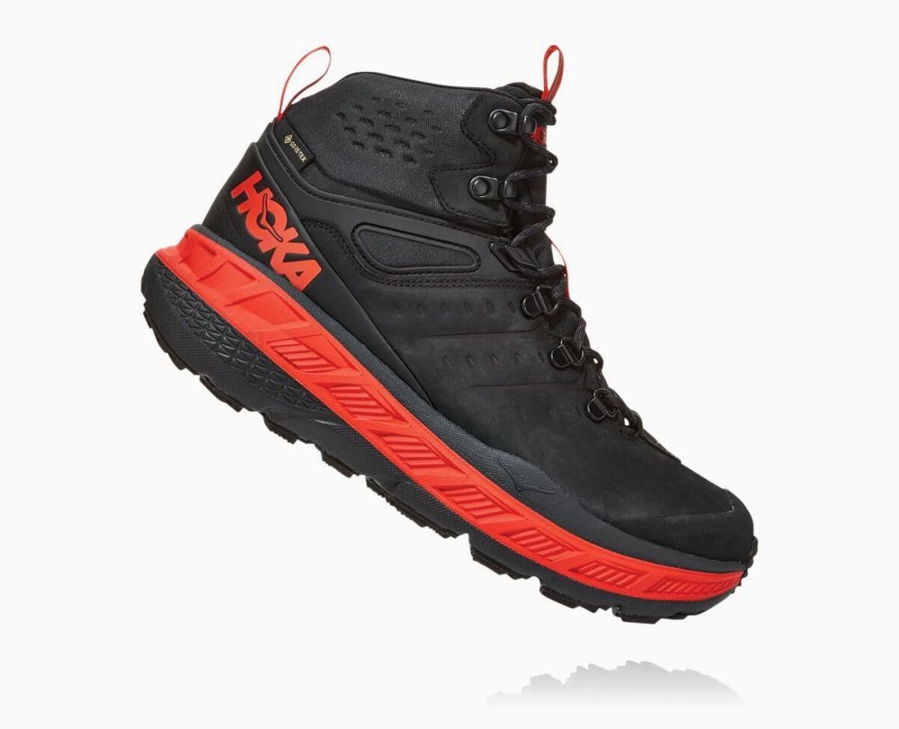 Hoka Stinson Mid GORE Dark Grey / Red | 08691VALR