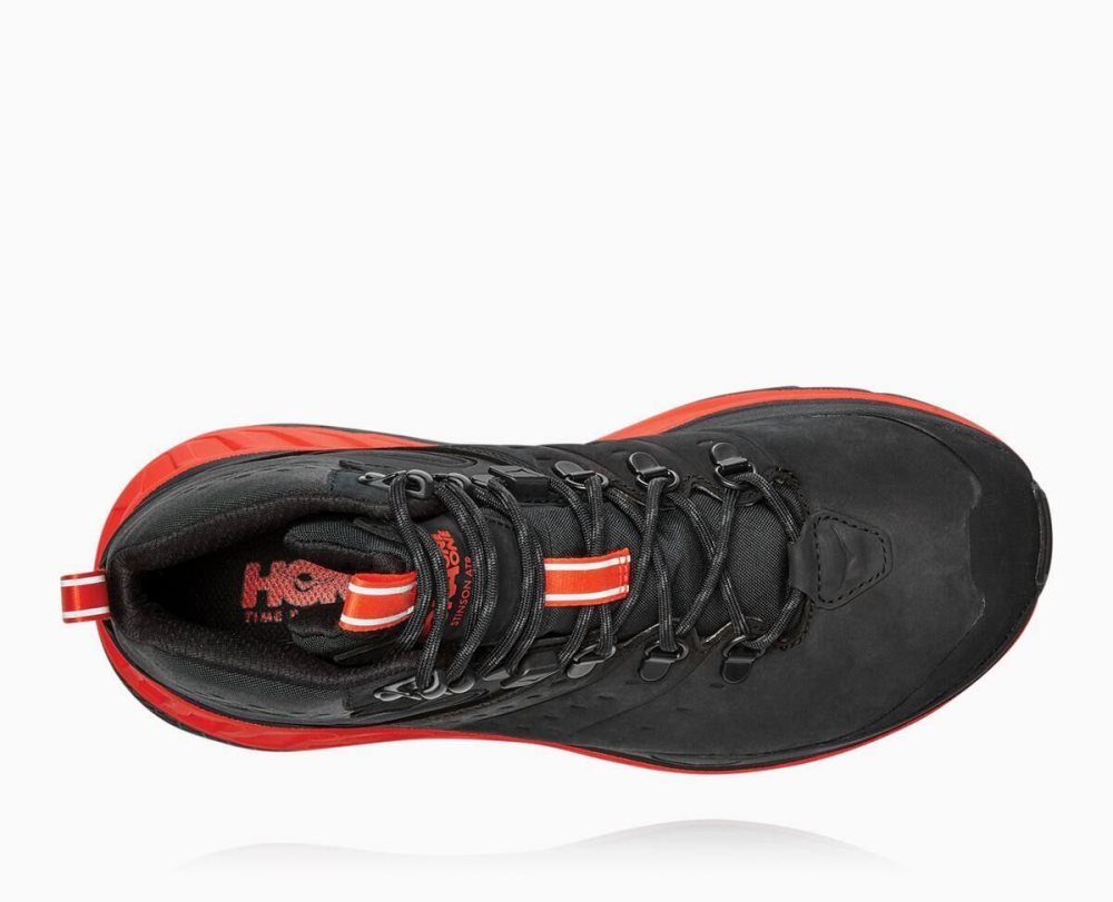 Hoka Stinson Mid GORE Dark Grey / Red | 08691VALR