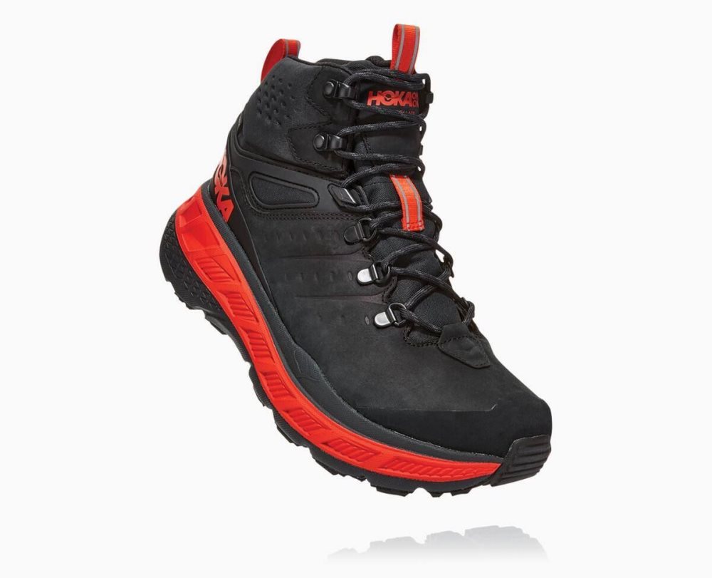 Hoka Stinson Mid GORE Dark Grey / Red | 08691VALR